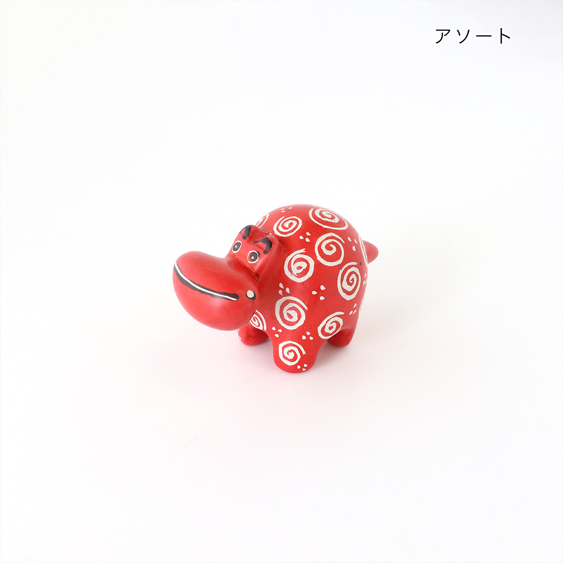 ソープストーン カバ(SR)[石製 ケニア アフリカ 置物 人形 かば 動物