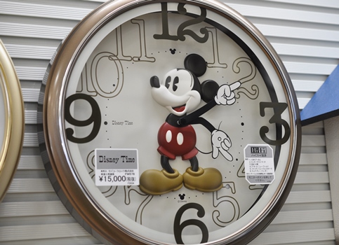 村松時計店 （MINIミニ時計の日常）:ディズニー 掛け時計 ミッキー