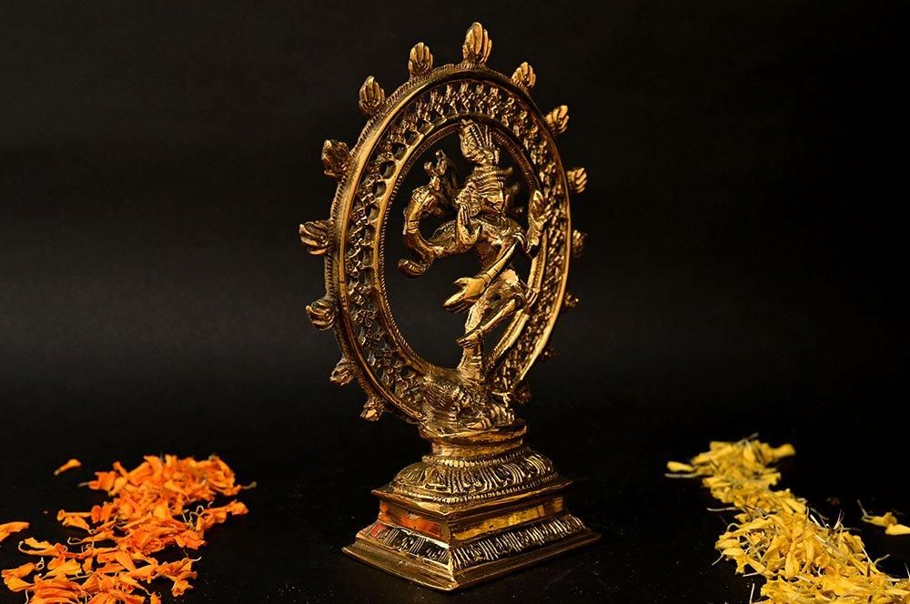 ナタラージャ像（真鍮製、高さ約20cm）（受注製作） - スピリチュアル