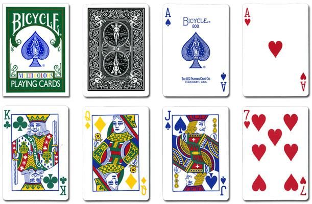 BICYCLEトランプ激安販売】BICYCLE MULTI COLORS トランプ バイスクル