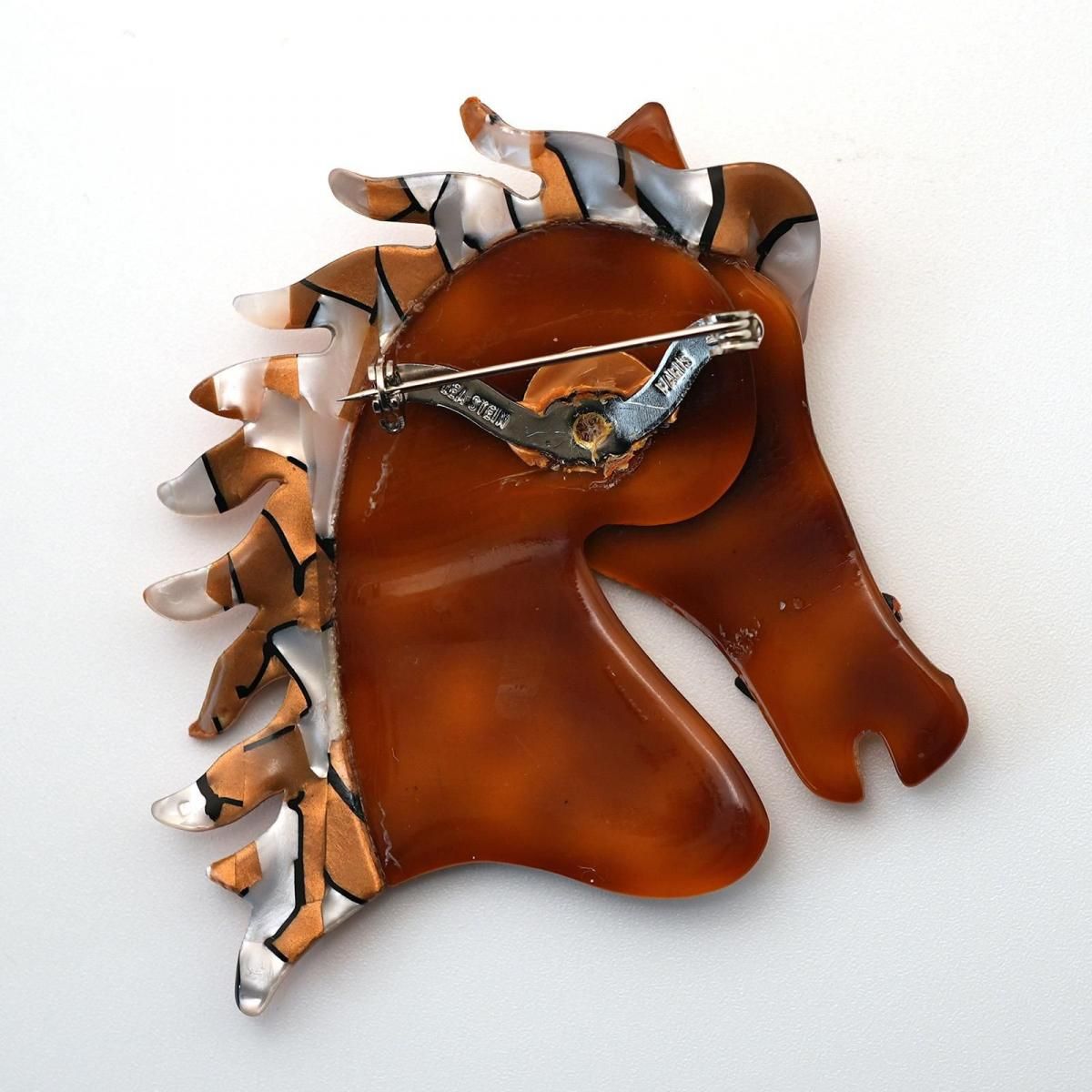 LEA STEIN リアスタン ブローチ 馬