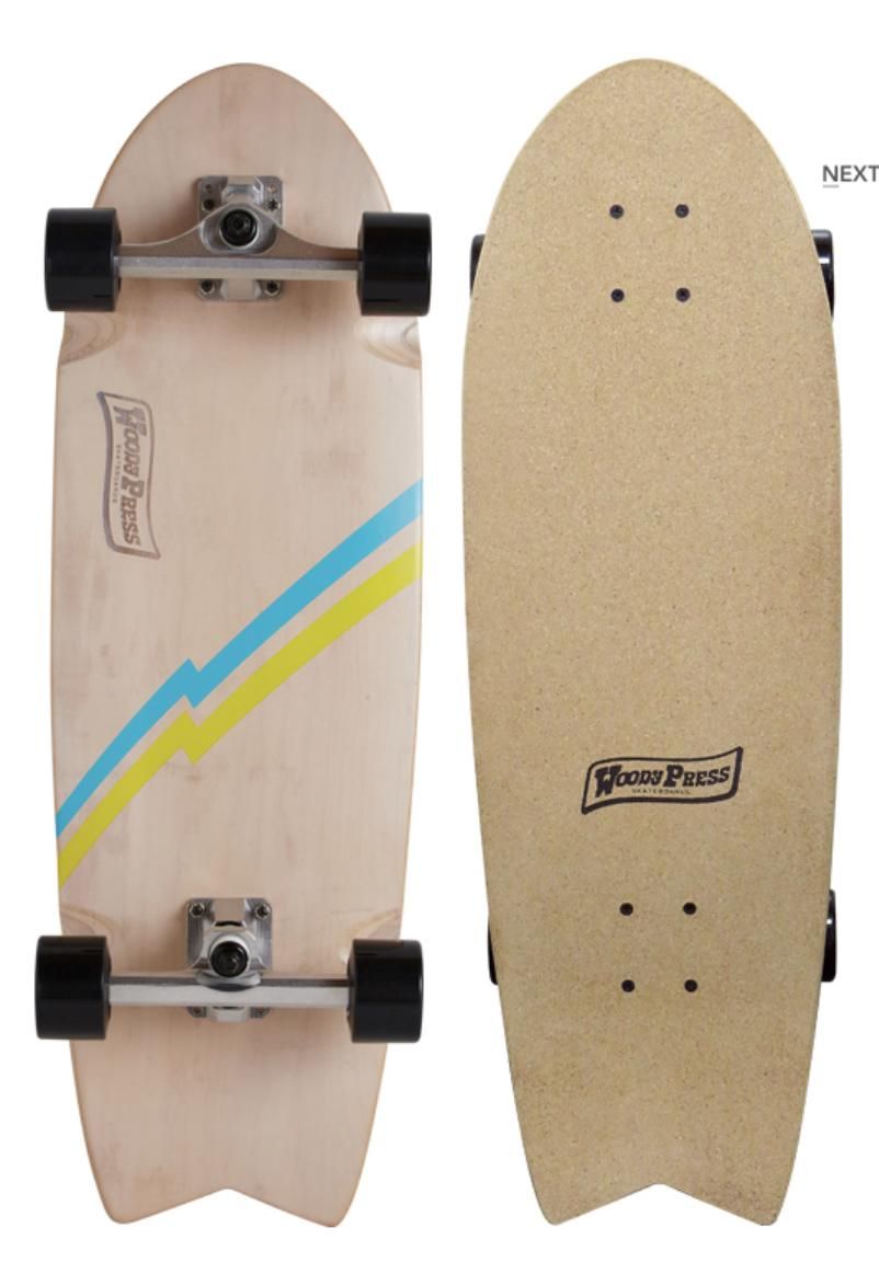 WOODY PRESS】ウッディプレス スケートボード カービング30