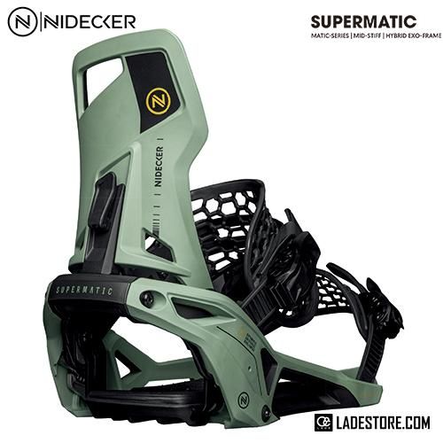 □ Nidecker □ Supermatic Bindings 2023-24 / Olive - LADE STORE