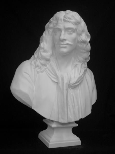K-121 モリエール胸像 - 日本で唯一の石膏像専門ショップ「石膏像