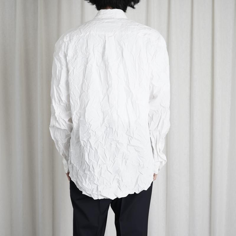 AURALEE オーラリー】WRINKLED WASHED FINX TWILL SHIRT / WHITE