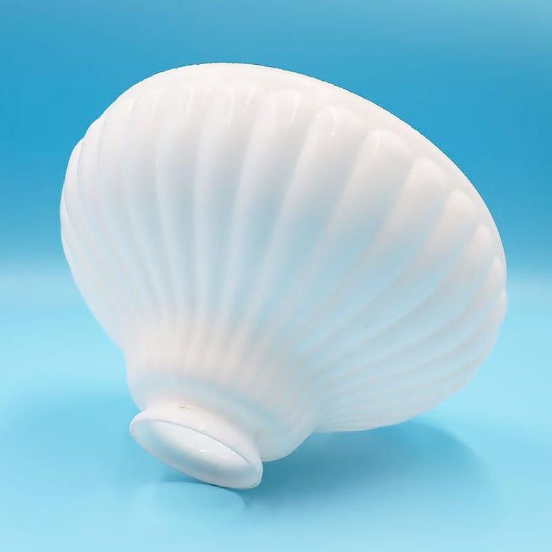 昭和レトロ 電笠 電傘 ランプシェード ガラス 乳白 照明 和電笠 大正