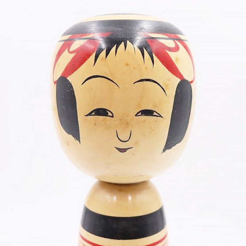 こけし 人形 徳永慎一 昭和初期 直径8cm 高さ32cm