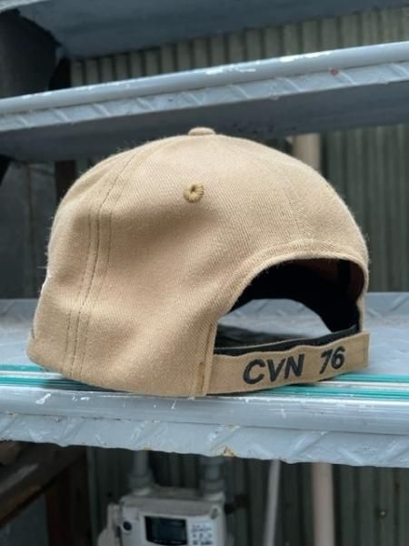 米軍PX品 ロナルドレーガン 艦船CAP US NAVY タンカラー