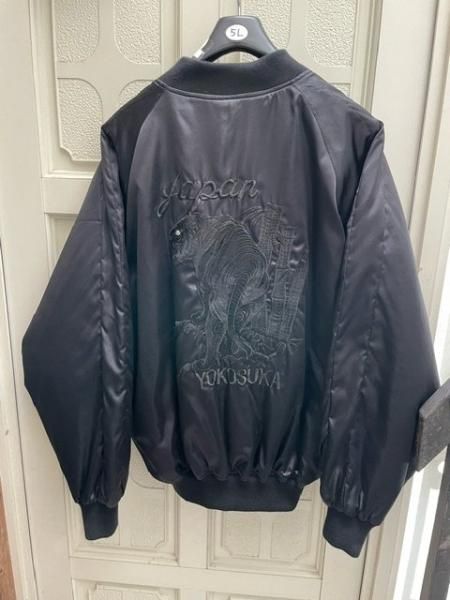 スカジャン 5L | 大きいサイズの黒刺繍 - ミリタリーショップ FUJI