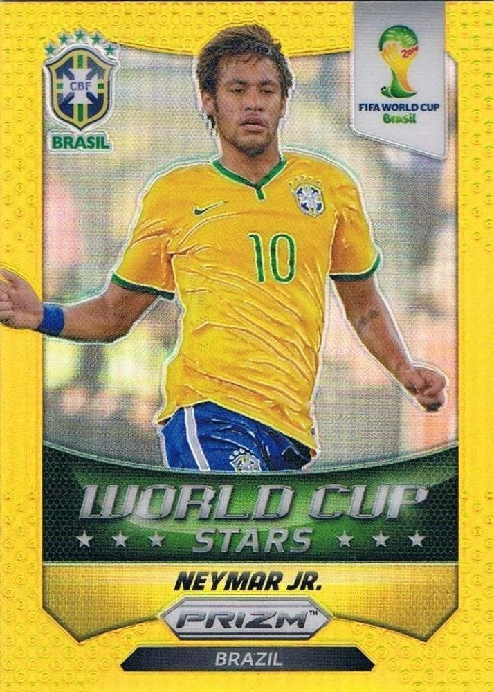 2014 PANINI PRIZM WORLD CUP Gold Parallel Neymar JR. 【10枚限定