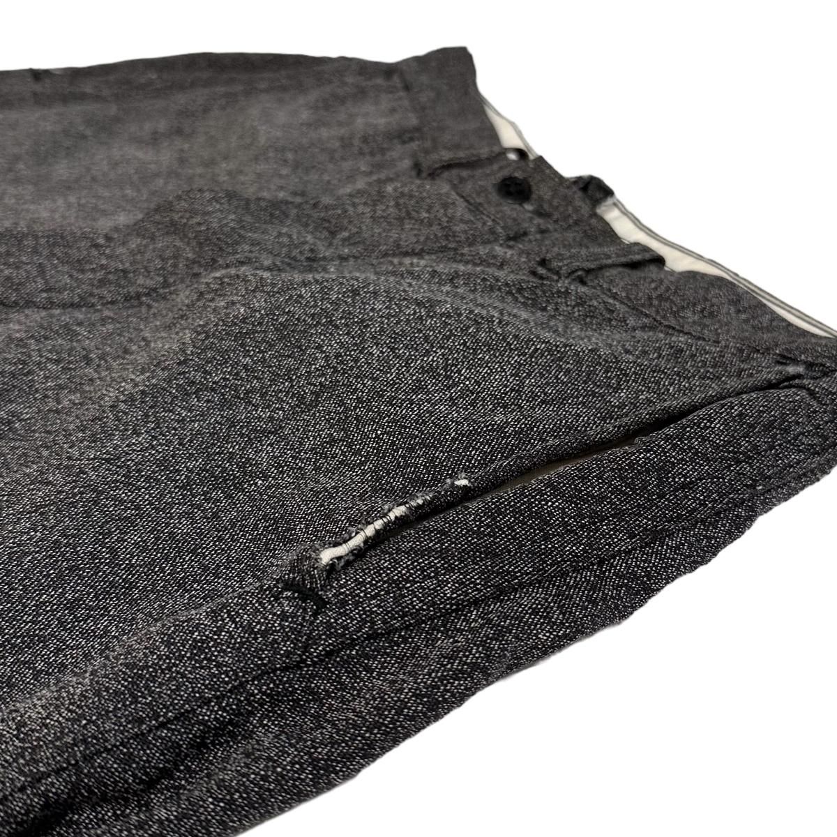 40s~50s Vintage Black Chambray Work Pants 黒 W31×L30 ブラック