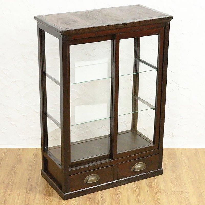 アンティーク 大正ロマン ガラスケース コレクションケース