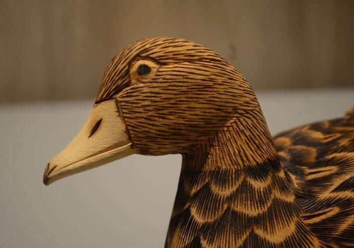 フランス製 木製の鴨オブジェ｜ヴィンテージデコイ インテリア