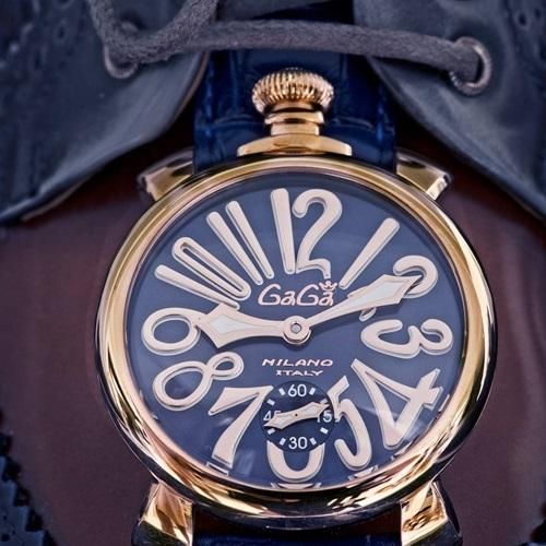 Manuale 48mm ゴールドプレート 5011.05S | GaGa MILANO -ガガミラノ