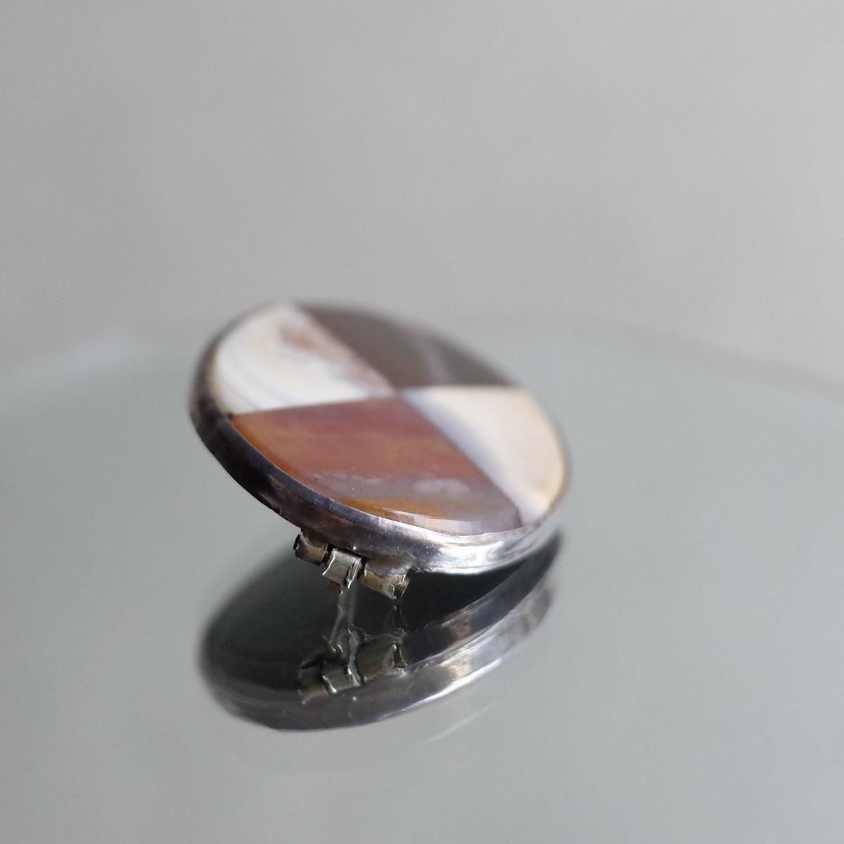 ヴィクトリアン シルバー スコティッシュアゲート ブローチ（Victorian