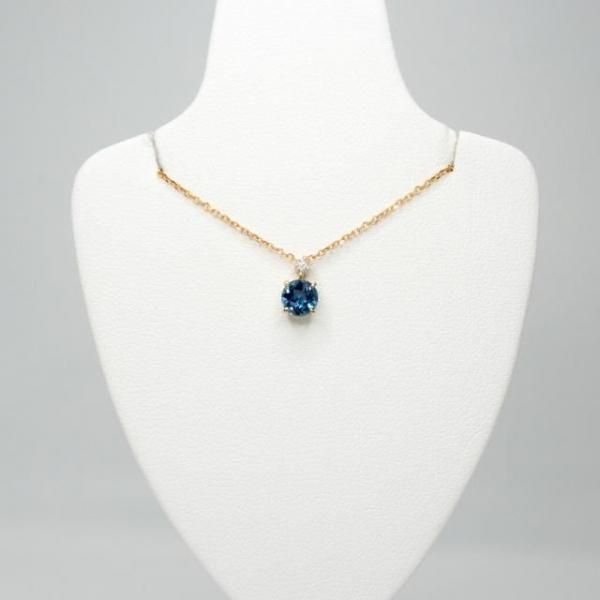 サンタマリアアクアマリン ダイヤモンドネックレス AQ 0.403ct D 0.03