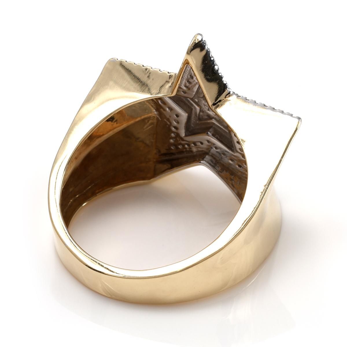 ダイヤモンド 10K イエローゴールド リング 10号-22号 - AVALANCHE