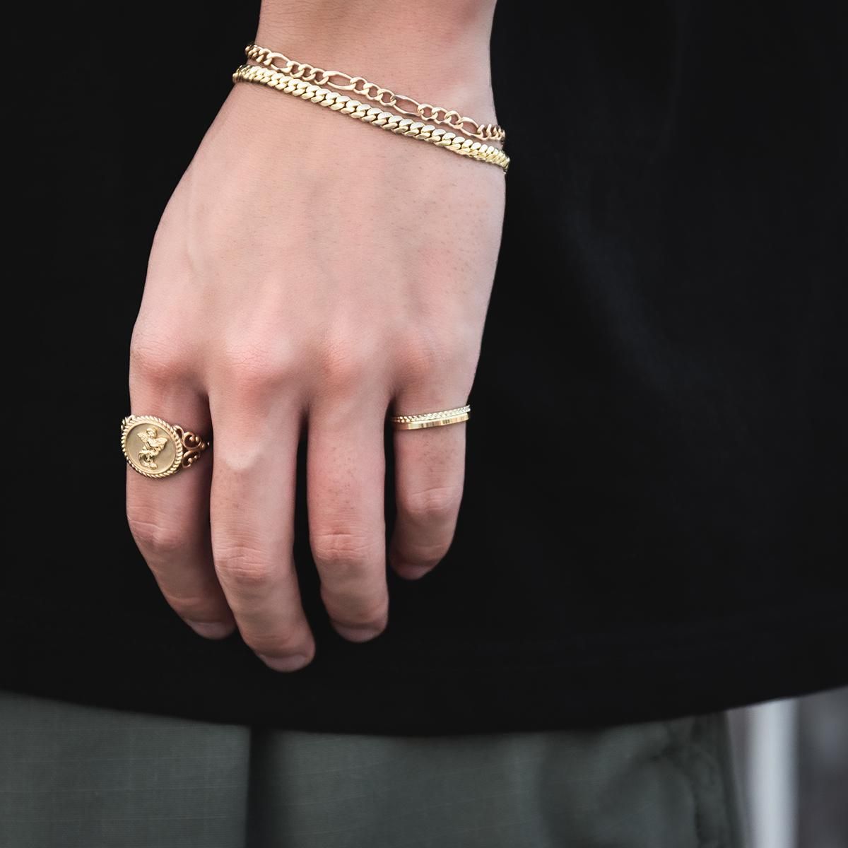 10K イエローゴールド リング 5号-25号 DH154-30 - AVALANCHE OFFICIAL