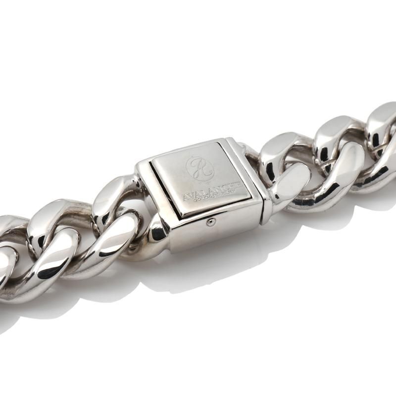 シルバー マイアミネックレス 幅12mm 45cm-50cm - AVALANCHE OFFICIAL