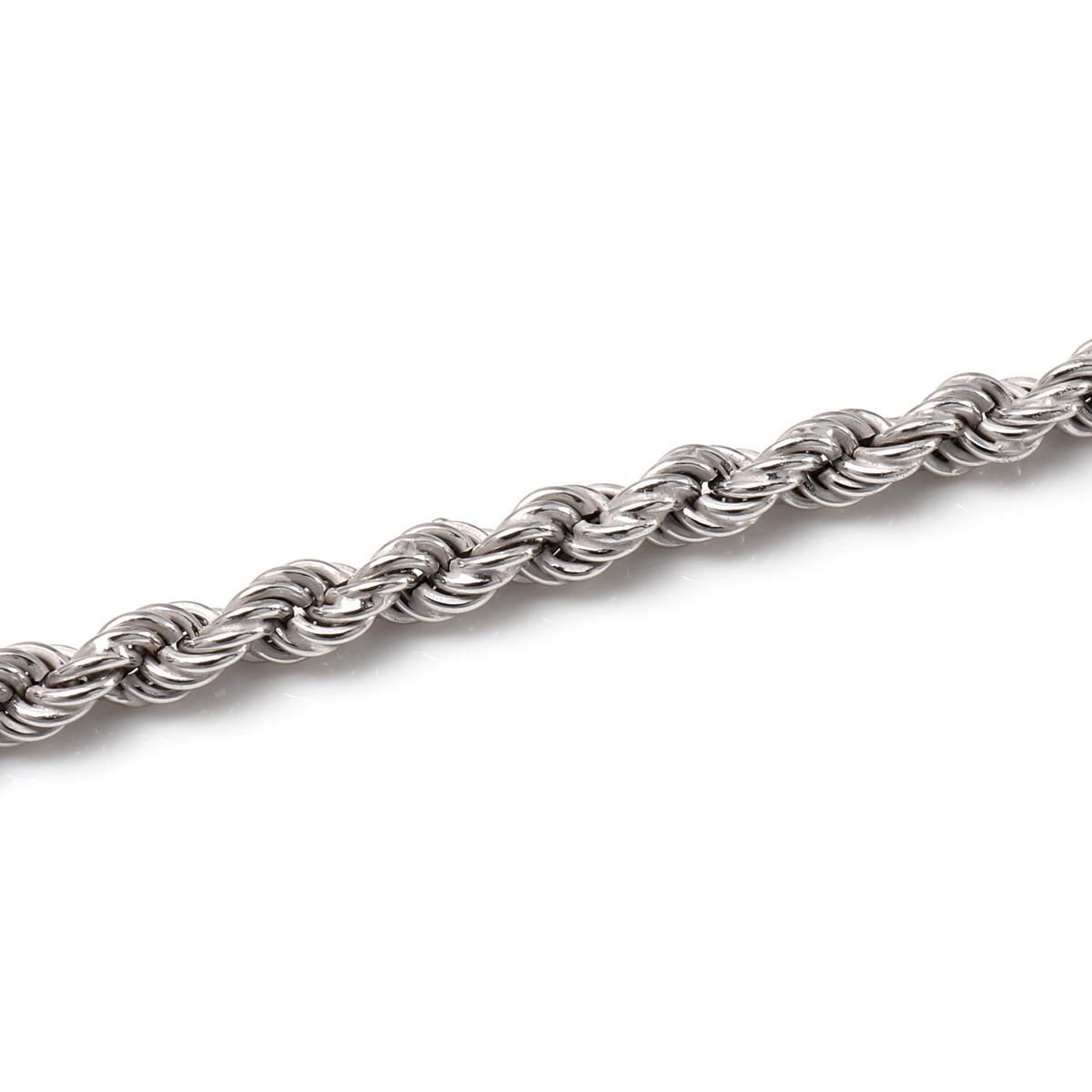 シルバー ロープネックレス 幅3.5mm 50cm-55cm C1066 - AVALANCHE