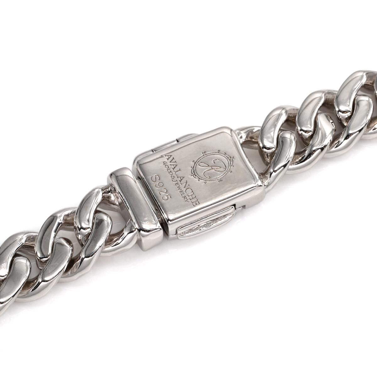 シルバー マイアミネックレス 幅7mm 45cm-60cm AHN-0101-7MM