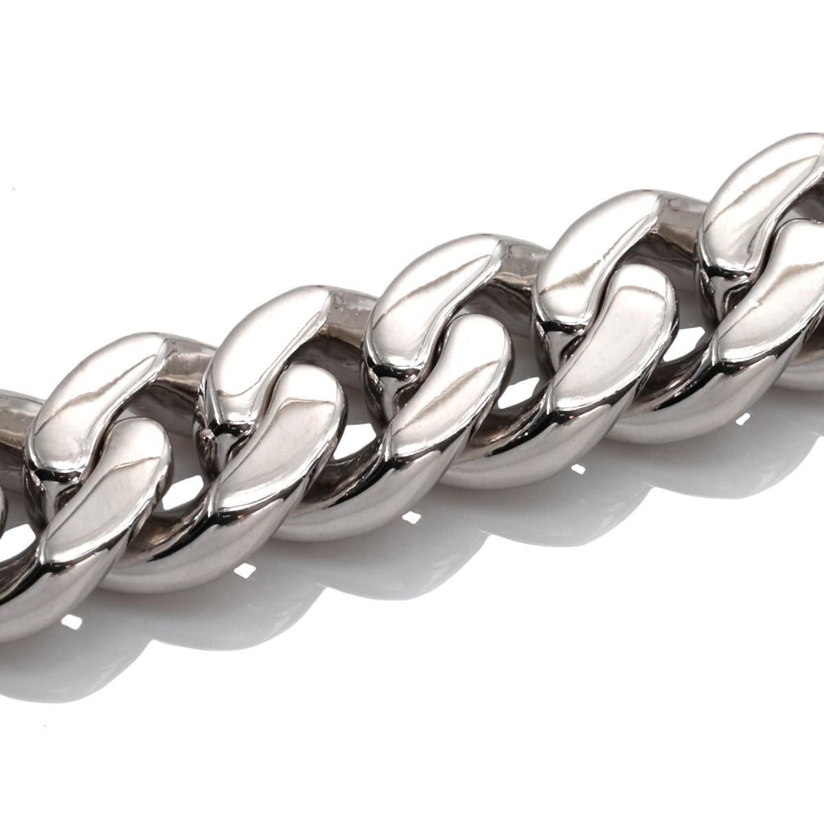 シルバー マイアミブレスレット 幅7mm 18cm-20cm AHB-0101-7MM