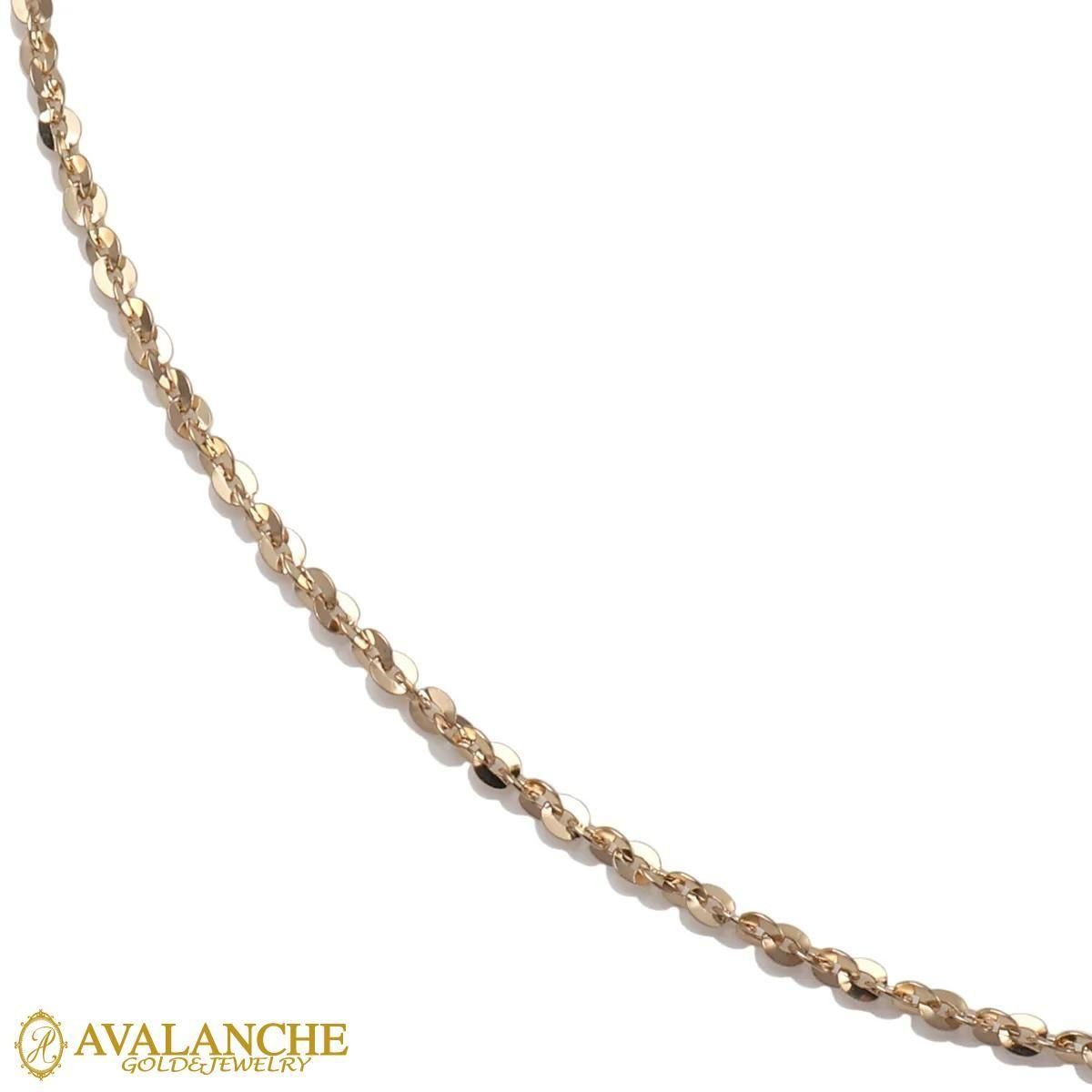 10K イエローゴールド ネックレス 幅1mm 40cm-50cm FMZ-15 - AVALANCHE