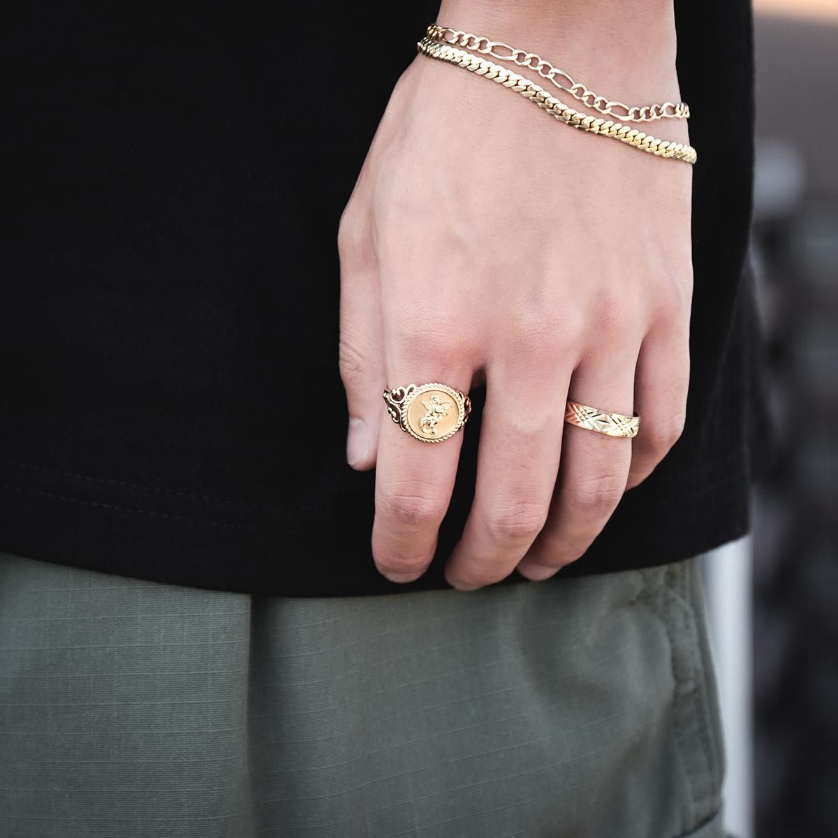 10K イエローゴールド リング 9号-21号 2-3066-01 - AVALANCHE