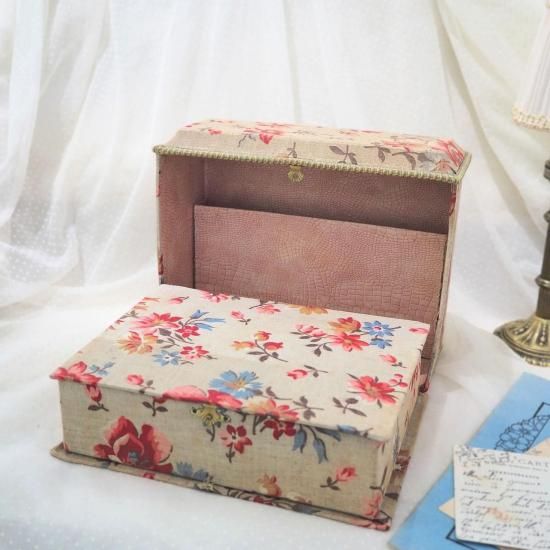 アンティーク カルトナージュ ボックス | フランス スタンド型