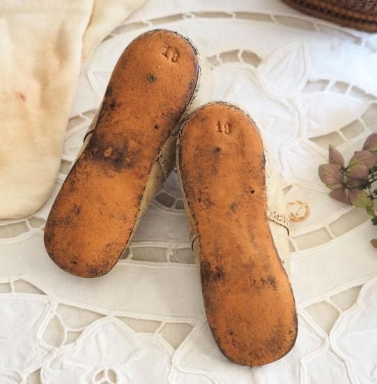 アンティーク ドールシューズ | 19世紀 ビスクドール用シューズ ドール