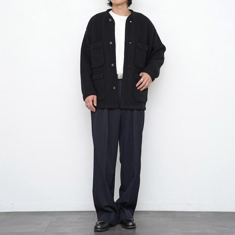 Olde H & Daughter】SLUB CASHMERE JK BLACK - THIRTY' THIRTY' STORE
