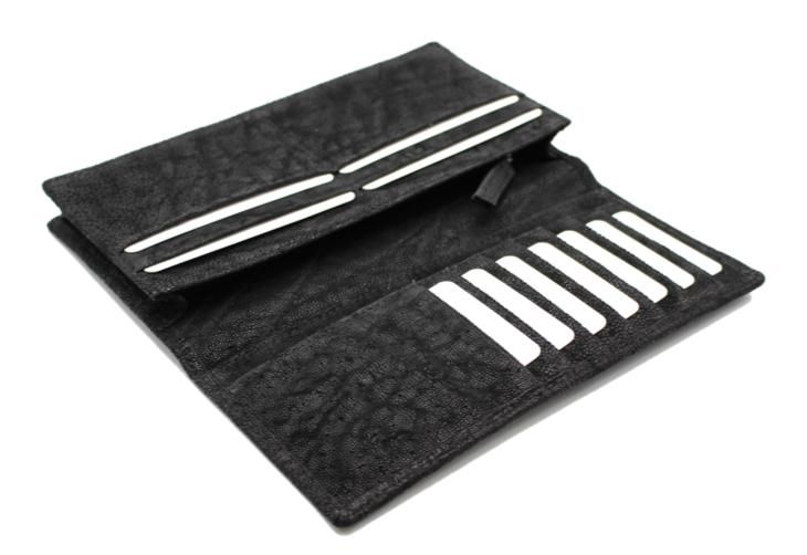 エレファント無双長財布 | ブラック/グレー - 『皮革に製品としての