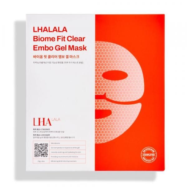 LHALALA バイオム フィット クリア エンボ ジェル マスク - エステ美容