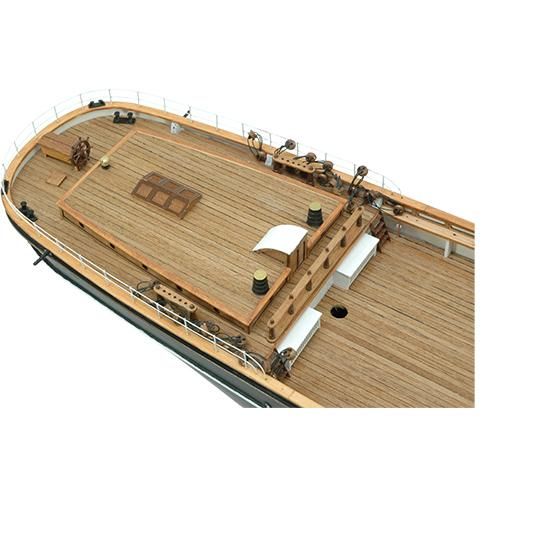 木製帆船模型 1/80カティサーク 帆付（1/80スケール・全長 1,083mm