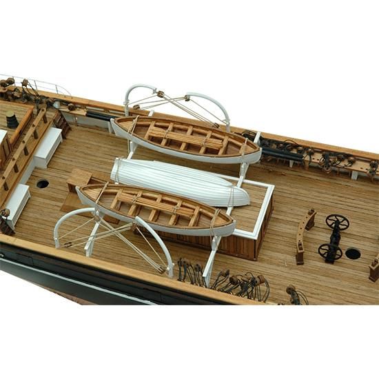 木製帆船模型 1/80カティサーク 帆付（1/80スケール・全長 1,083mm