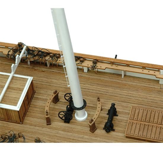 木製帆船模型 1/80カティサーク 帆付（1/80スケール・全長 1,083mm