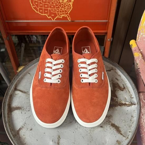 SUNSET】【26～28cm】VANS/Authentic Pig Suede Burnt Orange/バンズ