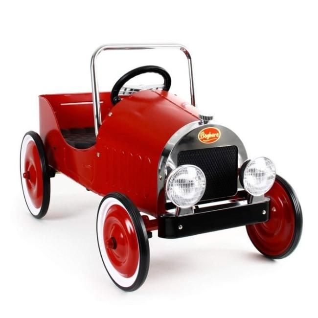 室内使用のみ・美品】Baghera バゲーラ 三輪車 レトロ 赤×ブラウン