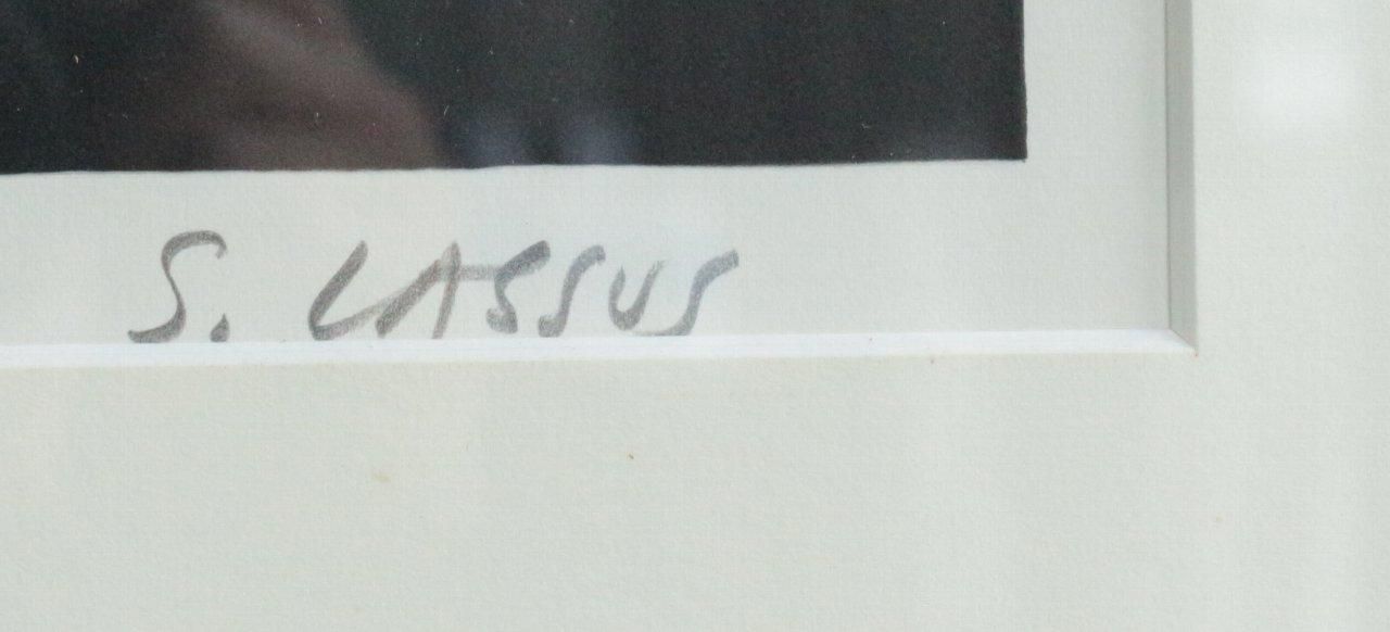 リトグラフ版画 セルジュ・ラシス「秋の四頭の馬」 商品番号32120502