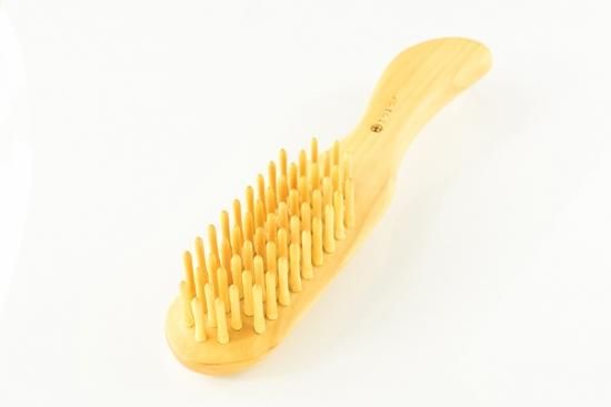 薩摩つげブラシ 5列 - 薩摩つげ櫛～喜多つげ製作所