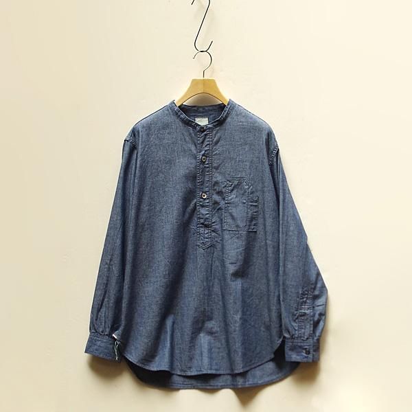Post O'Alls(ポストオーバーオールズ)/Band Collar Shirt : Classic
