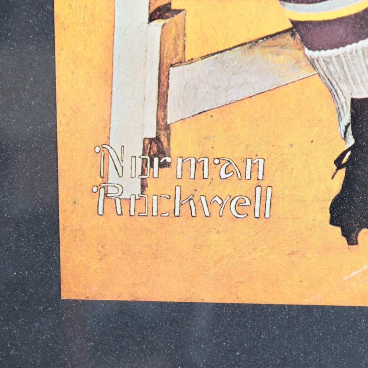 ヴィンテージ ノーマンロックウェル イラスト画 額装 -通販-ローズ
