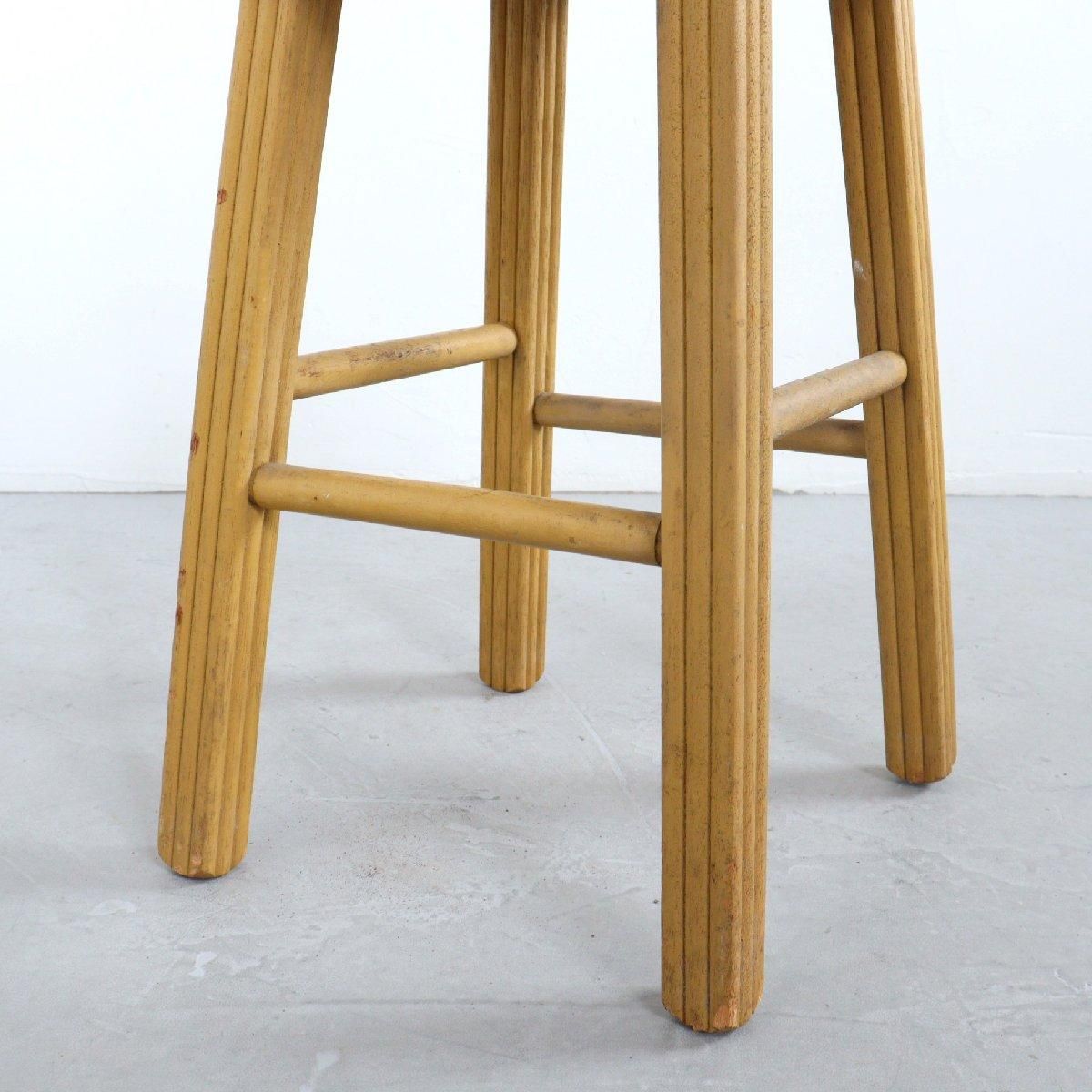 ヴィンテージ 木製 スツール アメリカ 椅子 店舗什器 チェア