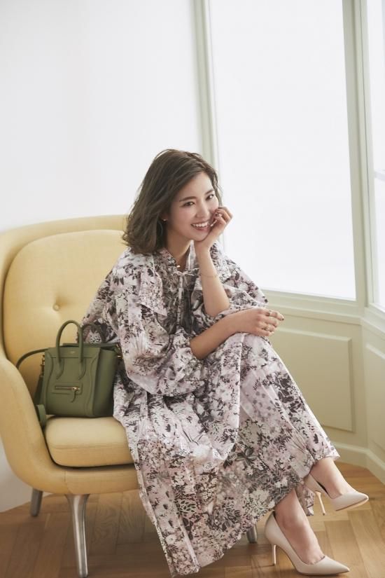 プリントプリーツスカート(ピンク) - seventen