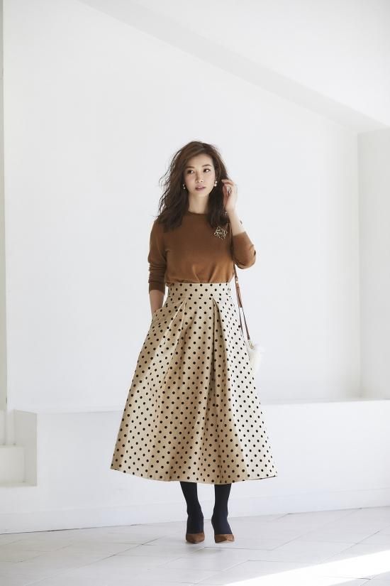 フロッキードットスカート -seventen-