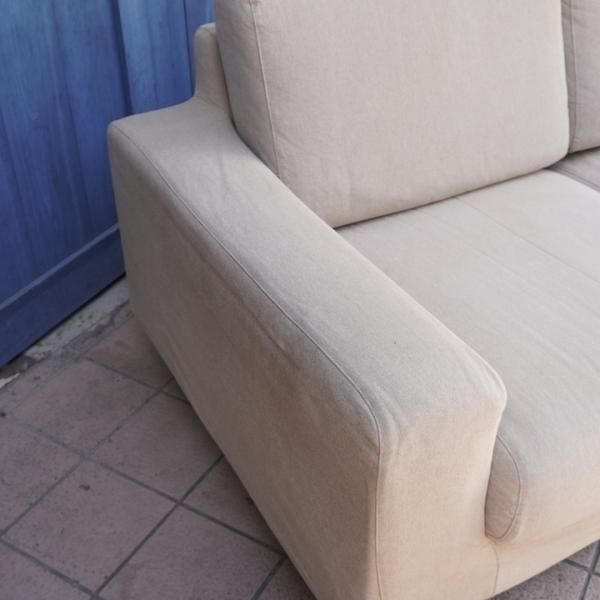 人気の無印良品(MUJI)のウレタンポケットコイル 2シーターソファ