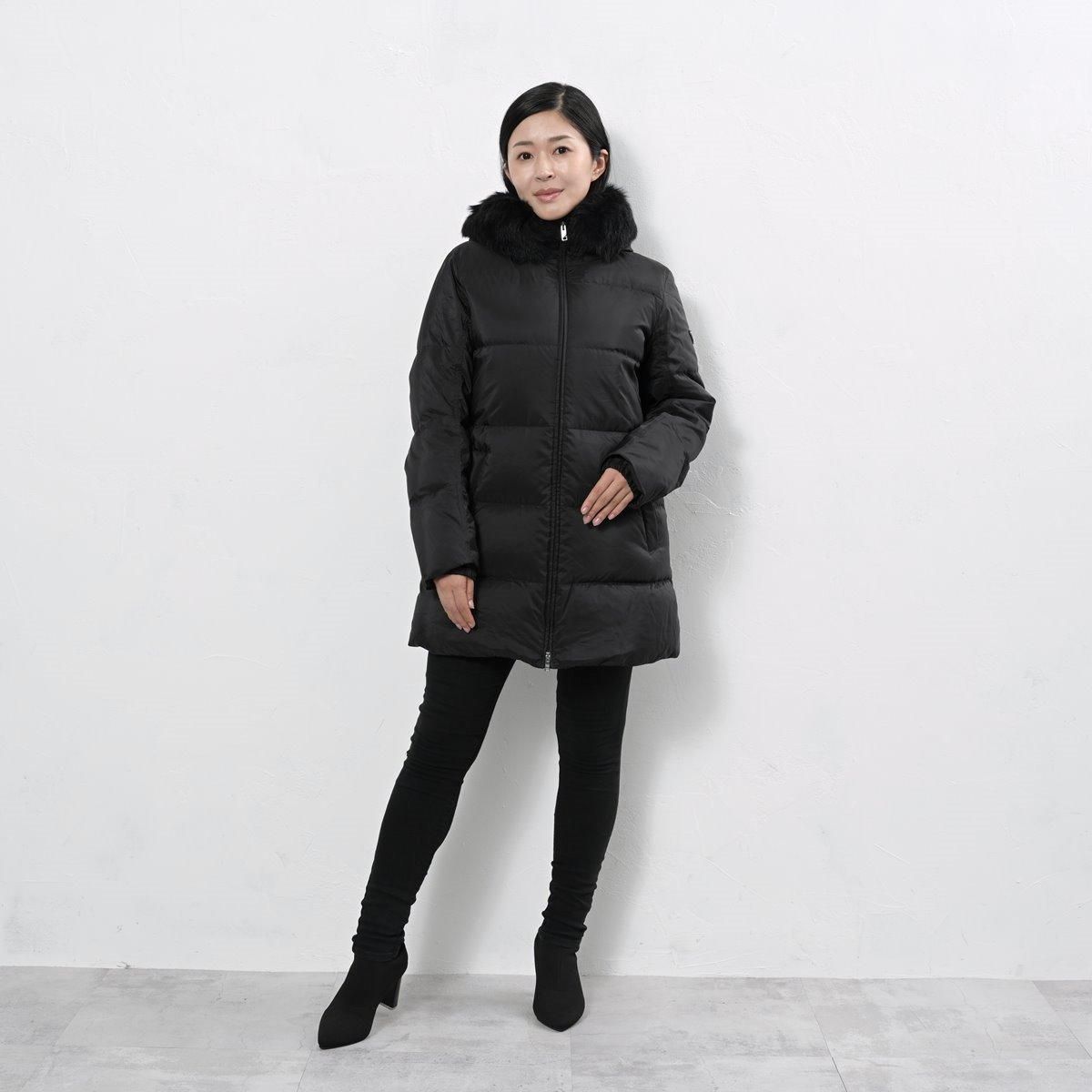 プラダ ダウン PRADA レディース コート ジャケット ファー フード