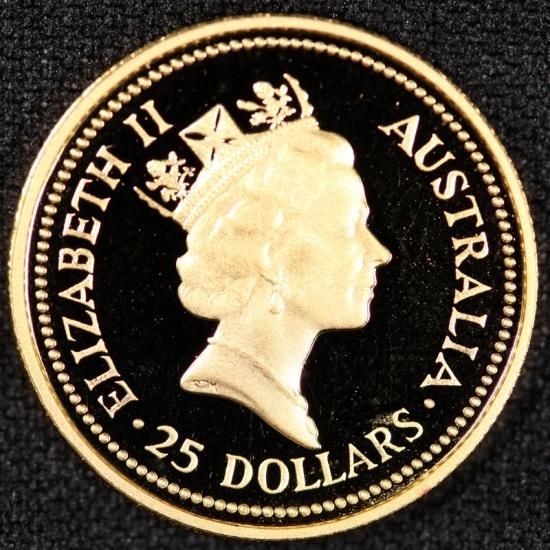 オーストラリア Australia エリザベス2世 プルーフセット 1ドル銀貨 25