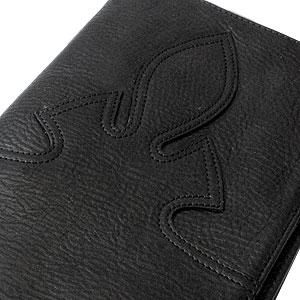 クロムハーツ（Chrome Hearts）LSノートパッド ブラック ヘビー レザー