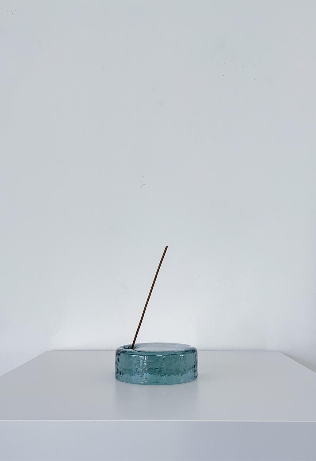 INCENSE STAND 90φ -blue gray - water-sup